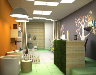 Дизайн интерьера парикмахерской от компании &laquo;Все Для Салона&raquo;: фото