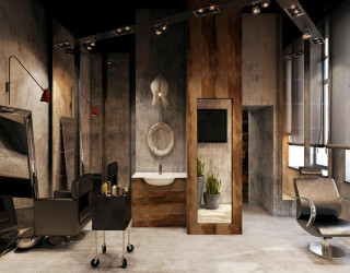 Оформление салона красоты в стиле Лофт