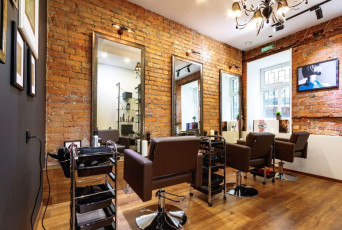 Дизайн интерьера парикмахерской: фото