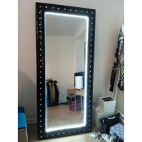 Парикмахерское зеркало "Гламур" с подсветкой