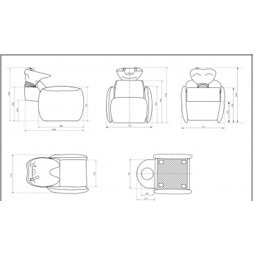 Парикмахерская мойка "PUNTO"