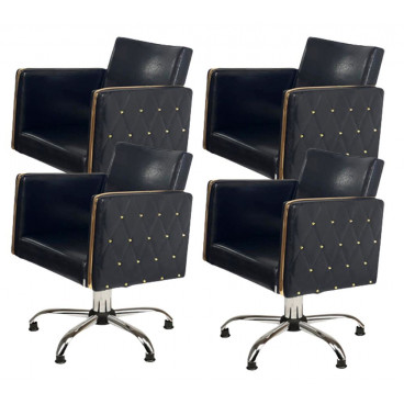 Парикмахерский комплект кресел "Голдиум Блэк П"