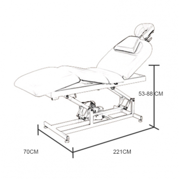 Массажная кушетка "HZ-3693A" 1 мотор