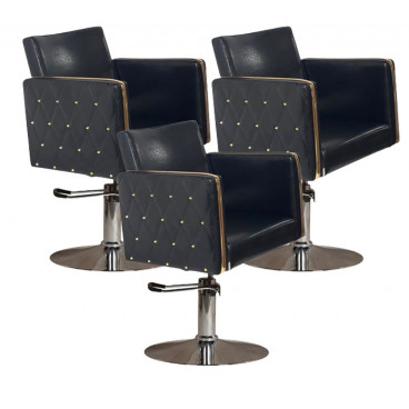 Парикмахерский комплект кресел "Голдиум Блэк Д"