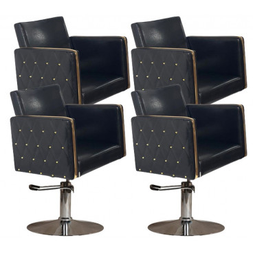 Парикмахерский комплект кресел "Голдиум Блэк Д"