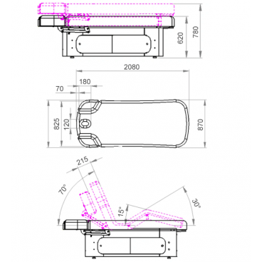 СПА-кушетка "HZ-3381A-3"
