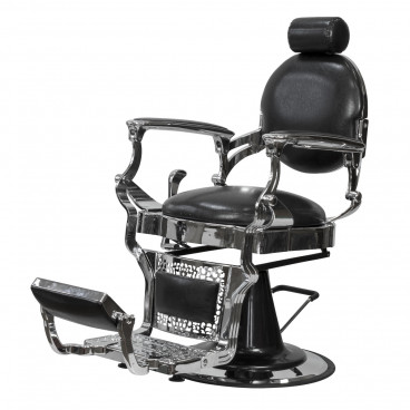 Кресло мужское барбер &quot;Ричард&quot; каркас хромированный
