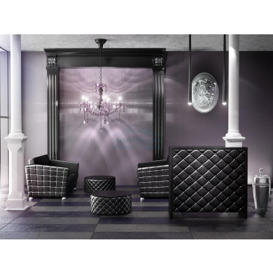 Мужское зеркало барбер "Гламрок" с полкой