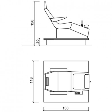 Педикюрный СПА комплекс "STREAMLINE DECK"