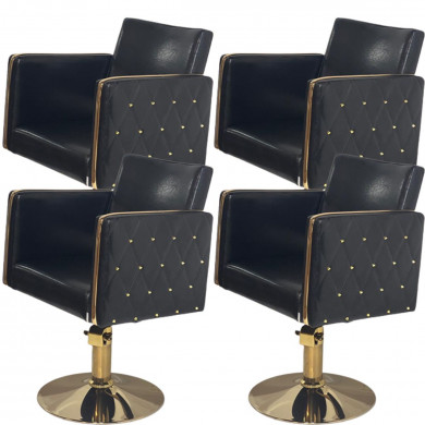 Парикмахерский комплект кресел "Голдиум Блэк З"