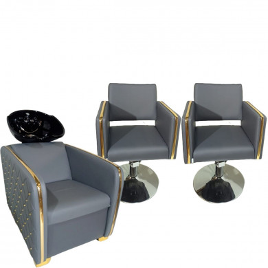 Парикмахерское кресло "Платинум" Gray