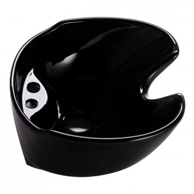 Парикмахерская глубокая раковина SUN&SPA "БРОСС" черная + СЛИВ