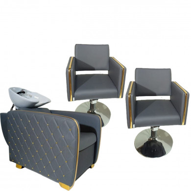 Парикмахерское кресло "Платинум" Gray