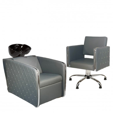 Парикмахерское кресло "Платинум" Gray