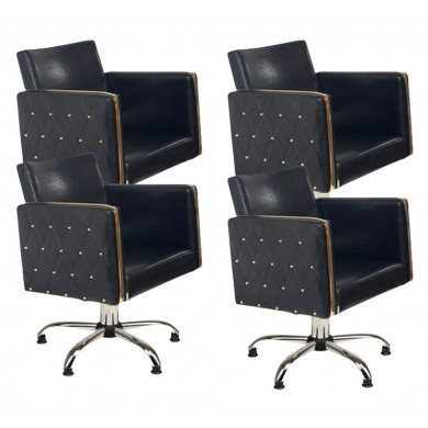 Парикмахерский комплект кресел "Голдиум Блэк"