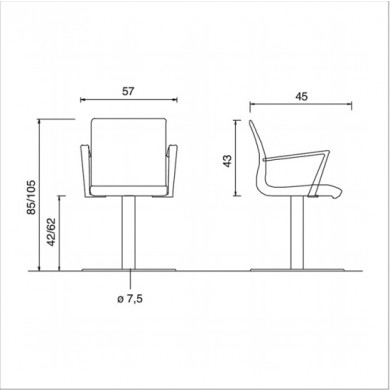 Кресло парикмахерское "Aluotis Roto"