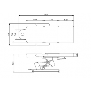 Косметологическое кресло "HZ-3705" 1 мотор