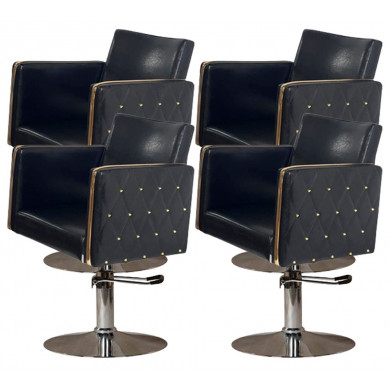 Парикмахерский комплект кресел "Голдиум Блэк Д"