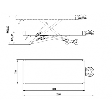 Массажный стол "HZ-3336" 1 мотор