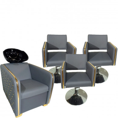 Парикмахерское кресло "Платинум" Gray