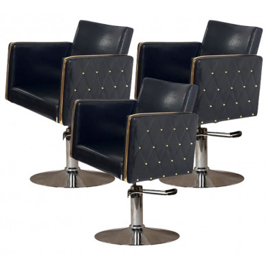 Парикмахерский комплект кресел "Голдиум Блэк Д"