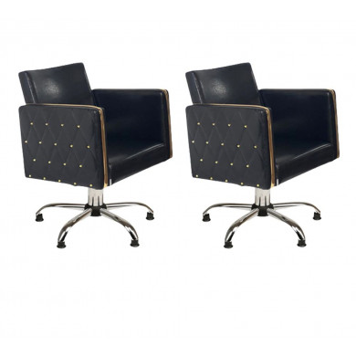 Парикмахерский комплект кресел "Голдиум Блэк П"