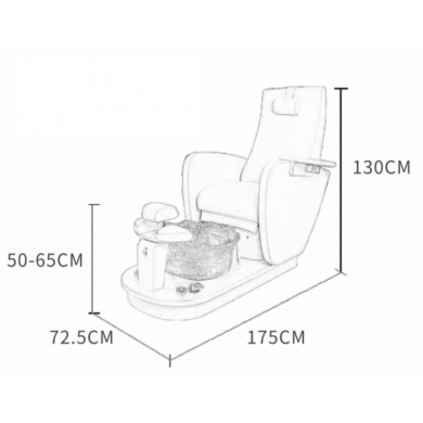 Педикюрное СПА-кресло "HZ-1019A"