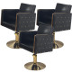 Парикмахерский комплект кресел "Голдиум Блэк З"